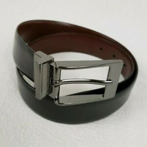 Mens Belt Izod Black Synthetic Leather size M 32-34"